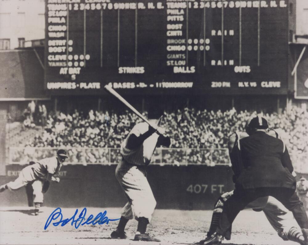 BOB FELLER INDIANS  SIGNED AUTOGRAPHED 8X10 PHOTO W/ COA - 第 1/1 張圖片